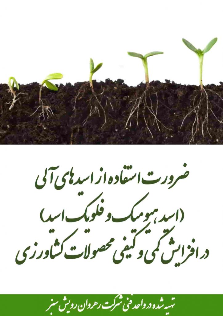 ضرورت استفاده از اسید هیومیک و فولویک اسید در افزایش کمی و کیفی محصولات کشاورزی